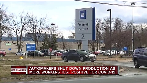 Automakers shut down production as more workers test positive for COVID-19