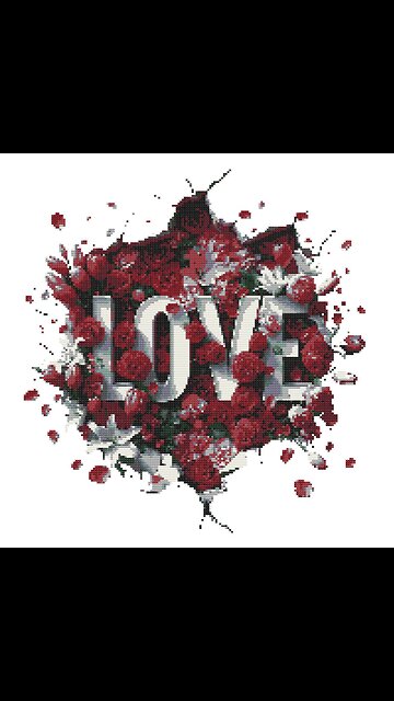 LOVE Cross Stitch Pattern by Welovit | welovit.net | #welovit