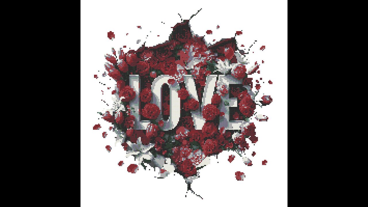 LOVE Cross Stitch Pattern by Welovit | welovit.net | #welovit