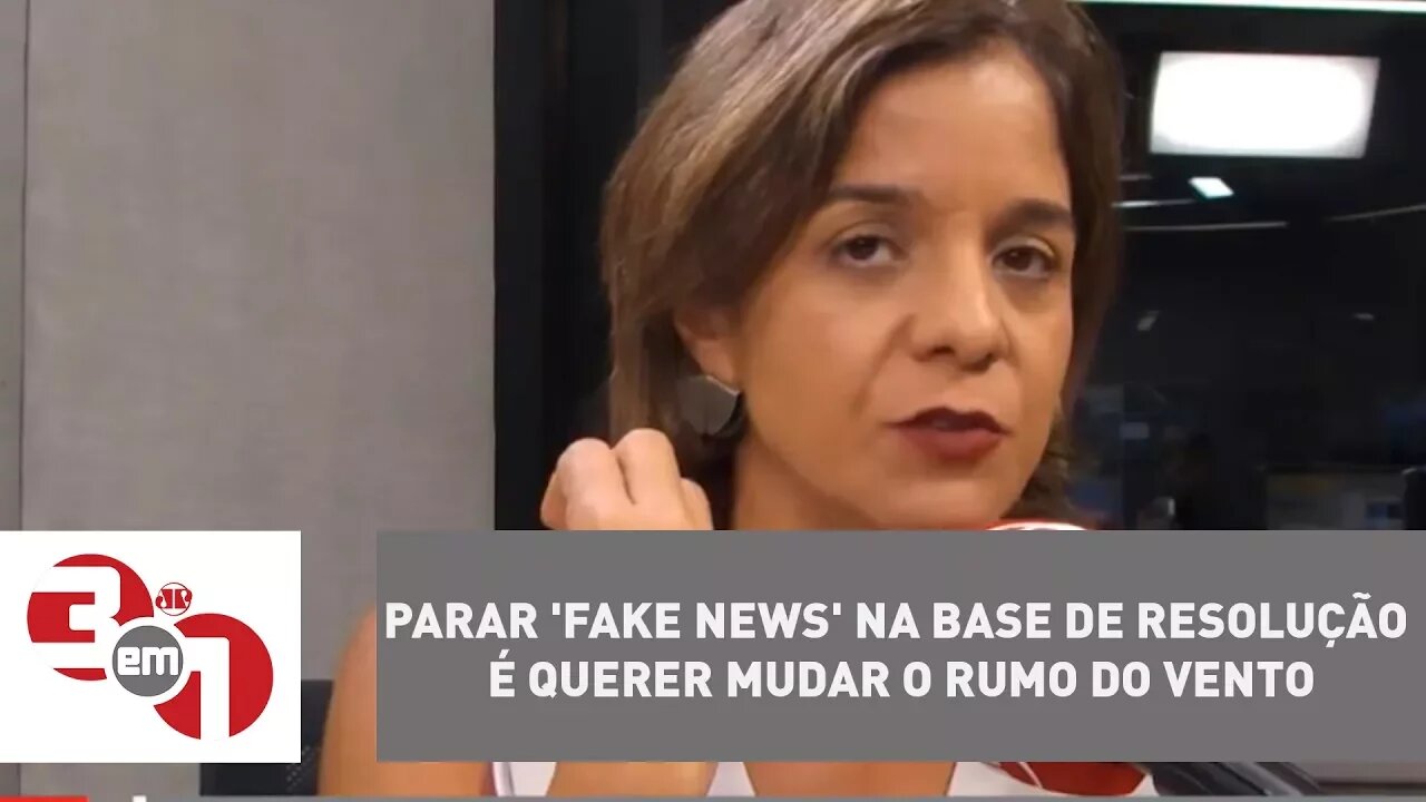 Vera: "Querer parar 'fake news' na base de resolução é querer mudar o rumo do vento"