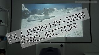 Allesin HY-320 4K Portable Projector Review | WiFi 6, Bluetooth & Android TV