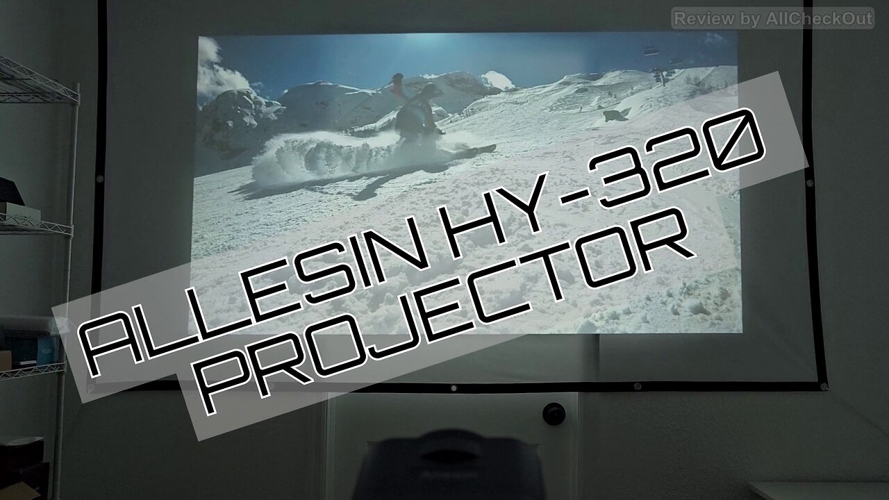 Allesin HY-320 4K Portable Projector Review | WiFi 6, Bluetooth & Android TV