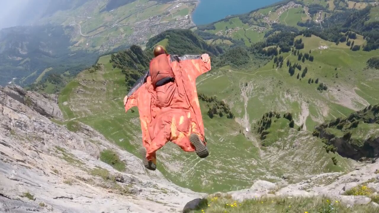 very sunny weather 2nd Flight at Sputnik Base Jumping