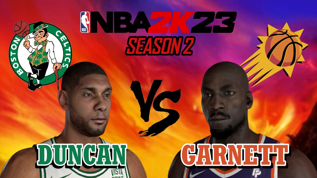 Duncan vs Garnett - Celtics vs Suns - Season 2, Game 15 - MyLeague: All-Time Legends #NBA2K23