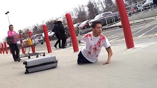 BLOODY BODY IN SUITCASE PRANK