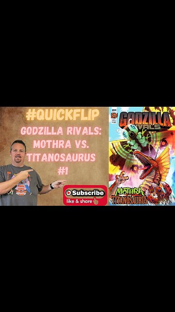 Godzilla Rivals: Mothra vs. Titanosaurus #1 IDW #QuickFlip Comic Review Delliquanti,Wind #shorts
