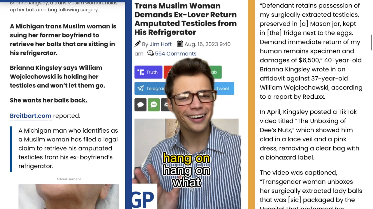 Victor Reacts: Michigan Transgender “Woman” Sues Ex-Boyfriend Over Amputated Testicles