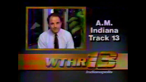 January 12, 1988 - WTHR Bumper for 'AM Indiana Track 13' & Open to NBC Movie "Freedom Fighter'