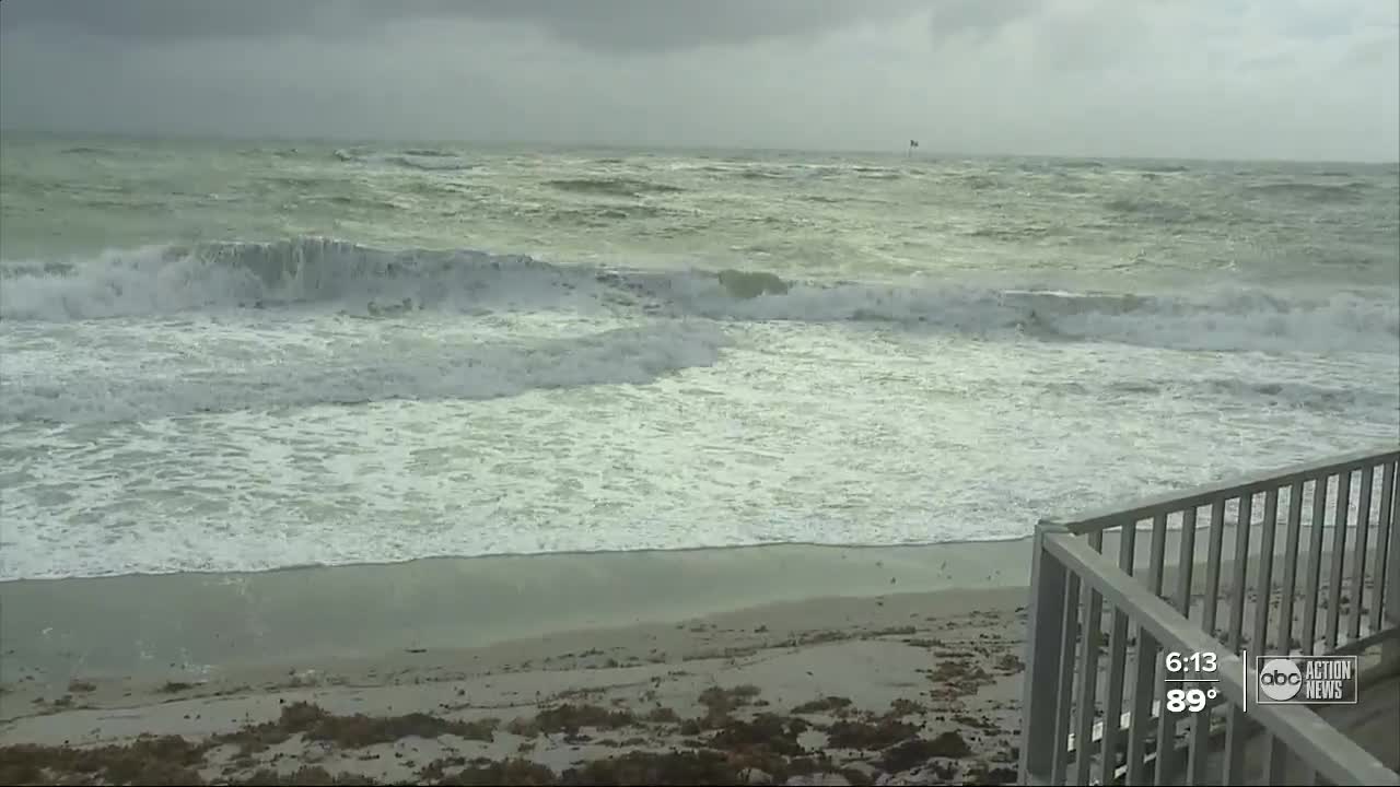 Isaias delivering waves and gusty winds to Florida's east coast