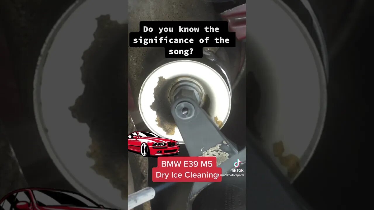 Dry Ice Cleaning BMW E39 M5 - Why is this Song Tied to this M5, Comment Below #shorts