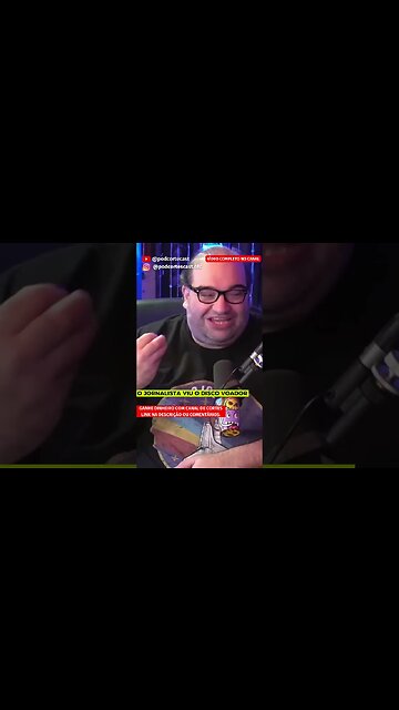 O JORNALISTA VIU O DISCO VOADOR #shorts #discovoador #ovni #sergiosacani #edisonboaventura