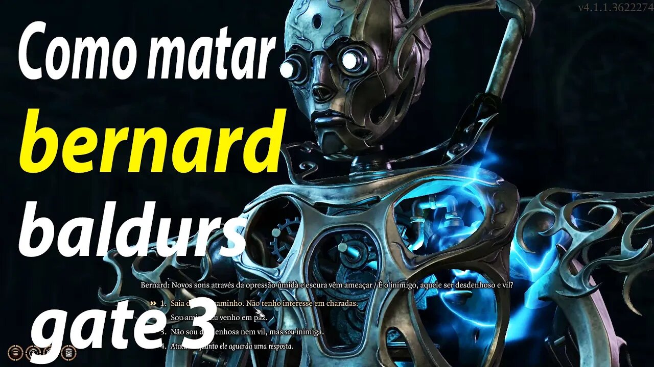 como matar bernard guardião da torre encantada baldurs gate 3