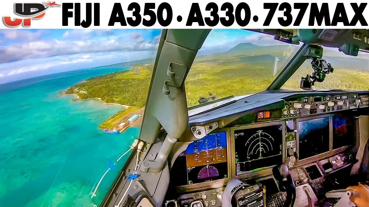 Fiji Airways🇫🇯 Pacific Cockpit Adventure on A350 A330 737MAX