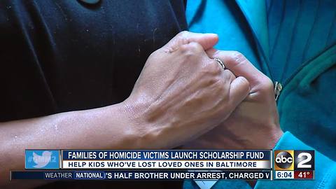 Families of homicide victims launch scholarship fund