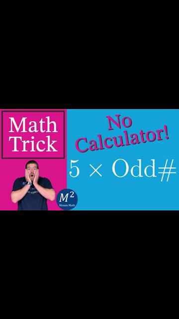 Multiply 5 with an Odd Number | Minute Math Tricks - Part 33 #shorts