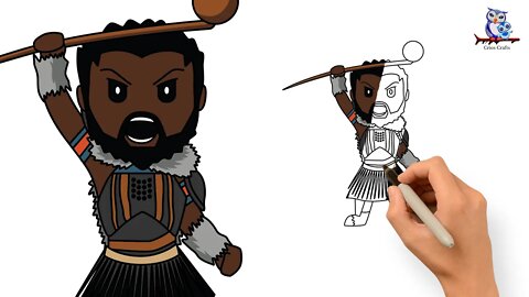 How to Draw M'Baku Black Panther Wakanda Forever - Art Tutorial