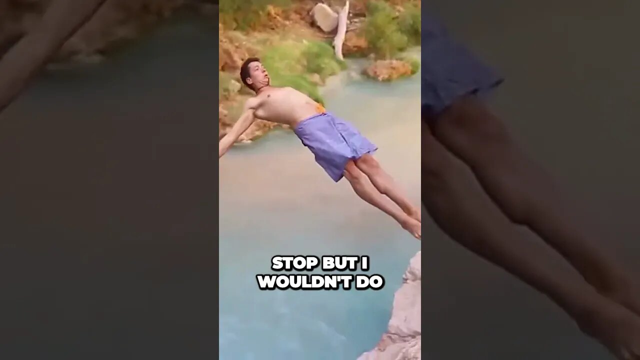 Crazy Thoughts Inside My Head Embracing the Thrill of Falling #shorts #cliffdiving