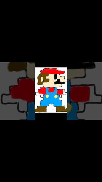 Draw Super Mario FAST #mario #quickdrawing #art #drawing