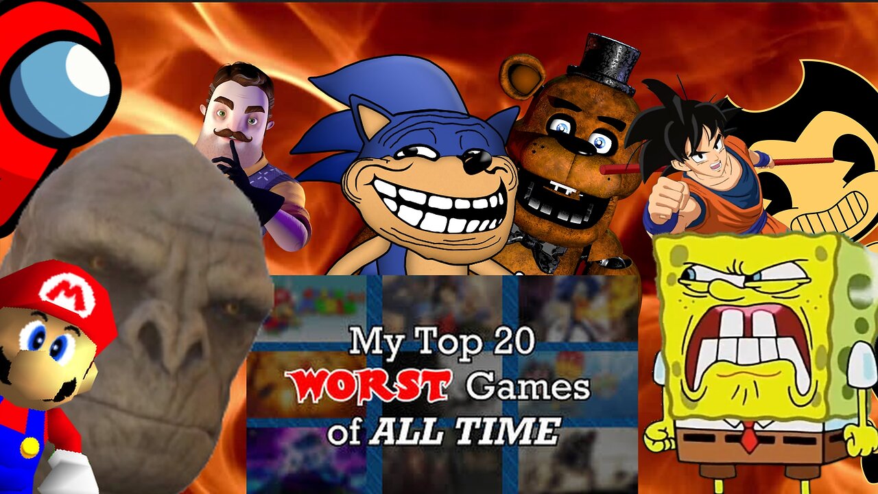 Looking at a 'USER'S' :top 20 Most Hated Games of All Time