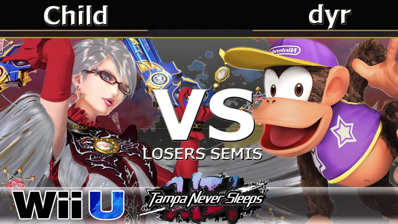 TNF Child (Bayonetta) vs. MVG|dyr (Diddy Kong) - Wii U Losers Semis - TNS7