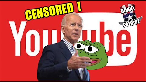 BIDEN REGIEM REMOVING COMMENTS ON YOUTUBE