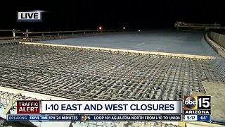 I-10 closure will impact weekend traffic