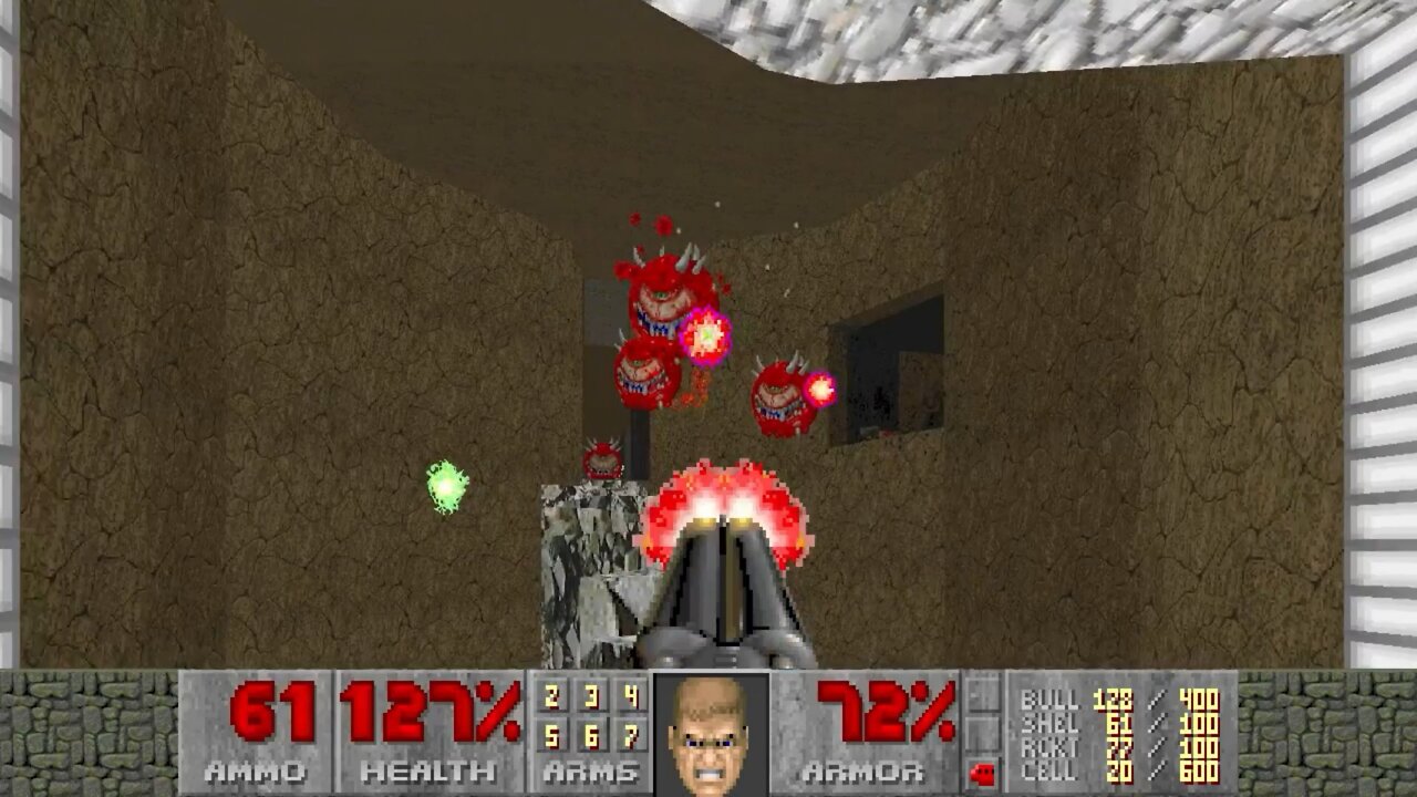 Doom II, DOS, 1995 - 100% Level 17, Tenements