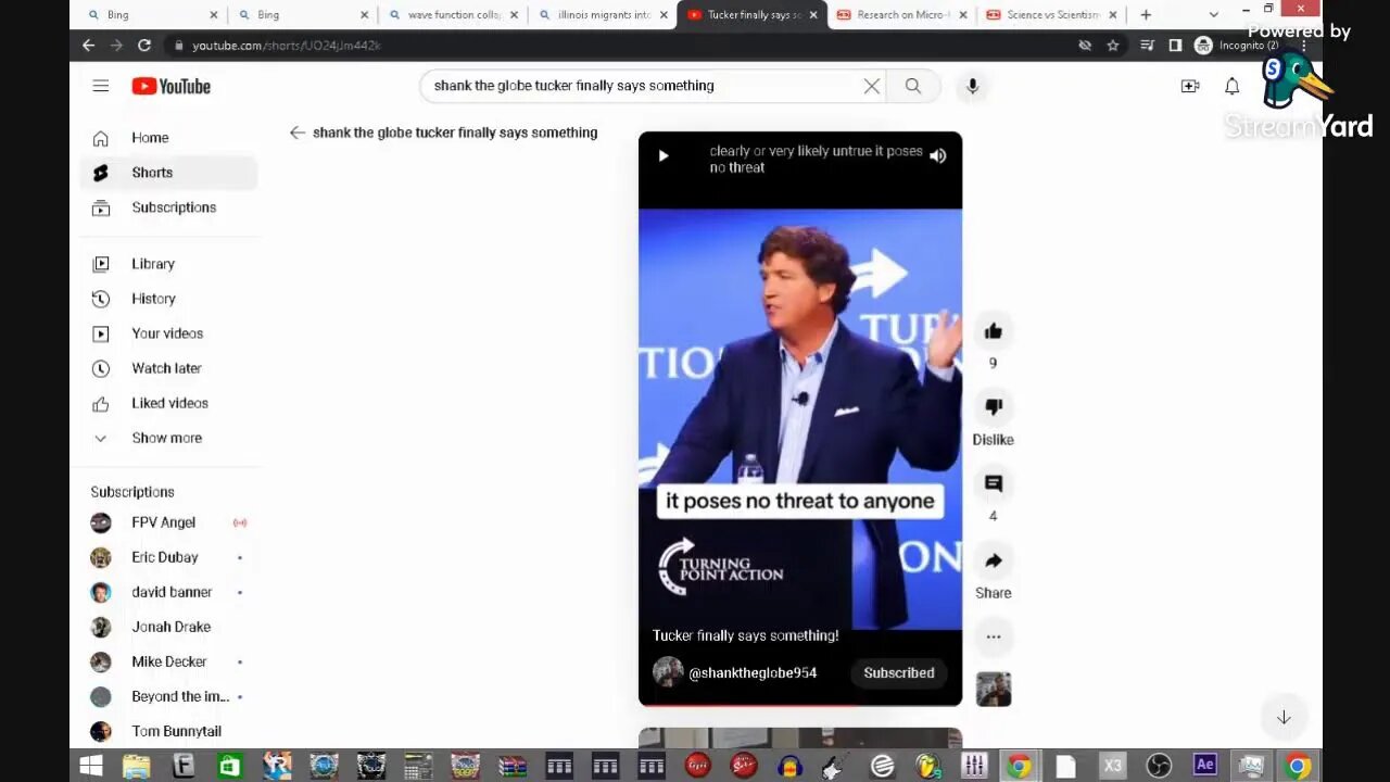 Thank you Science... Clear And Present Danger Short Live Chat
