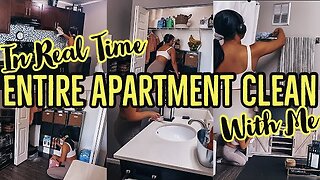 *EXTREME* ENTIRE APARTMENT CLEAN WITH ME IN REAL TIME 2021 | EXTREME CLEANING MOTIVATION|ez tingz