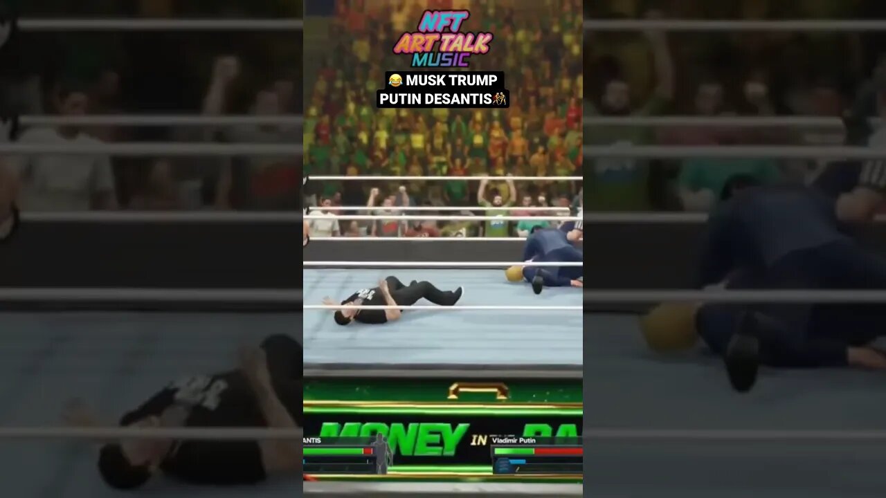 Elon Musk Vladimir Putin Trump DeSantis Battle Royale 😂🤼‍♂️🤯 WWE2K23 🎮