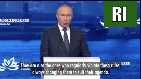 BREAKING! Putin: The World Has Undergone Tectonic Changes! Western Global Dominance Is Over