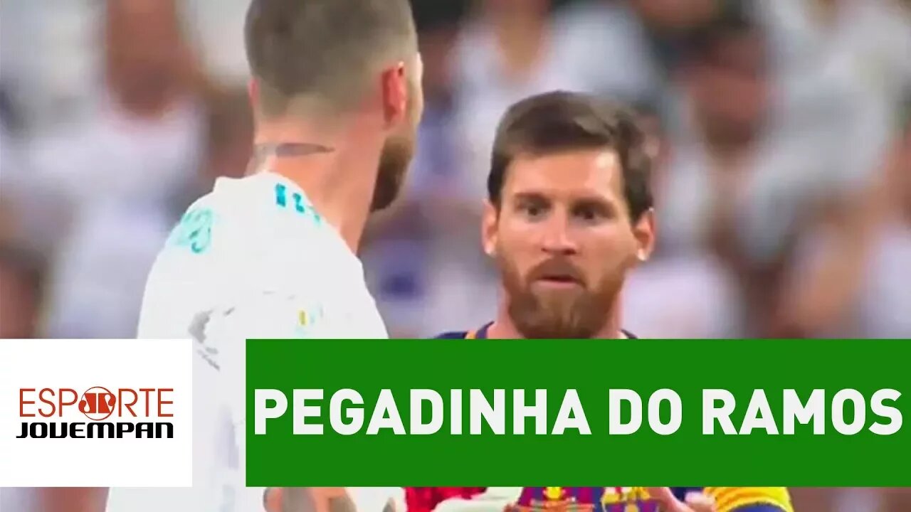 OLHA a reação que o Messi teve a essa ZOEIRA do Sergio Ramos!