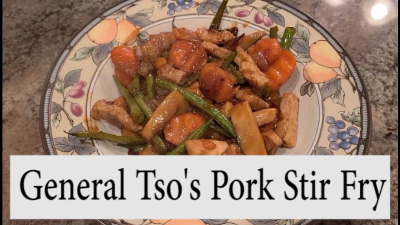 General Tso's Pork Stir Fry