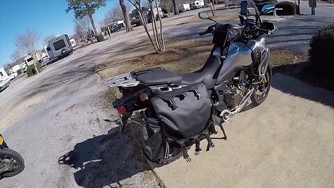 Giant Loop Round the World Panniers on the Honda Africa Twin