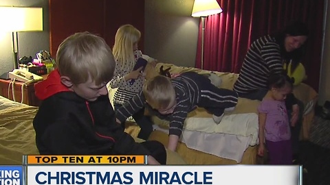 Police department helps down on their luck family