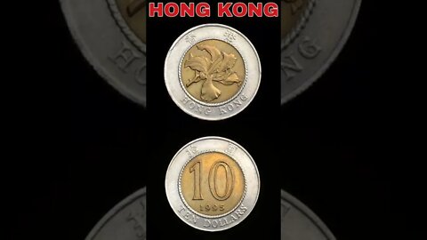 Hong Kong 10 Dollars 1995.#shorts #coinnotesz