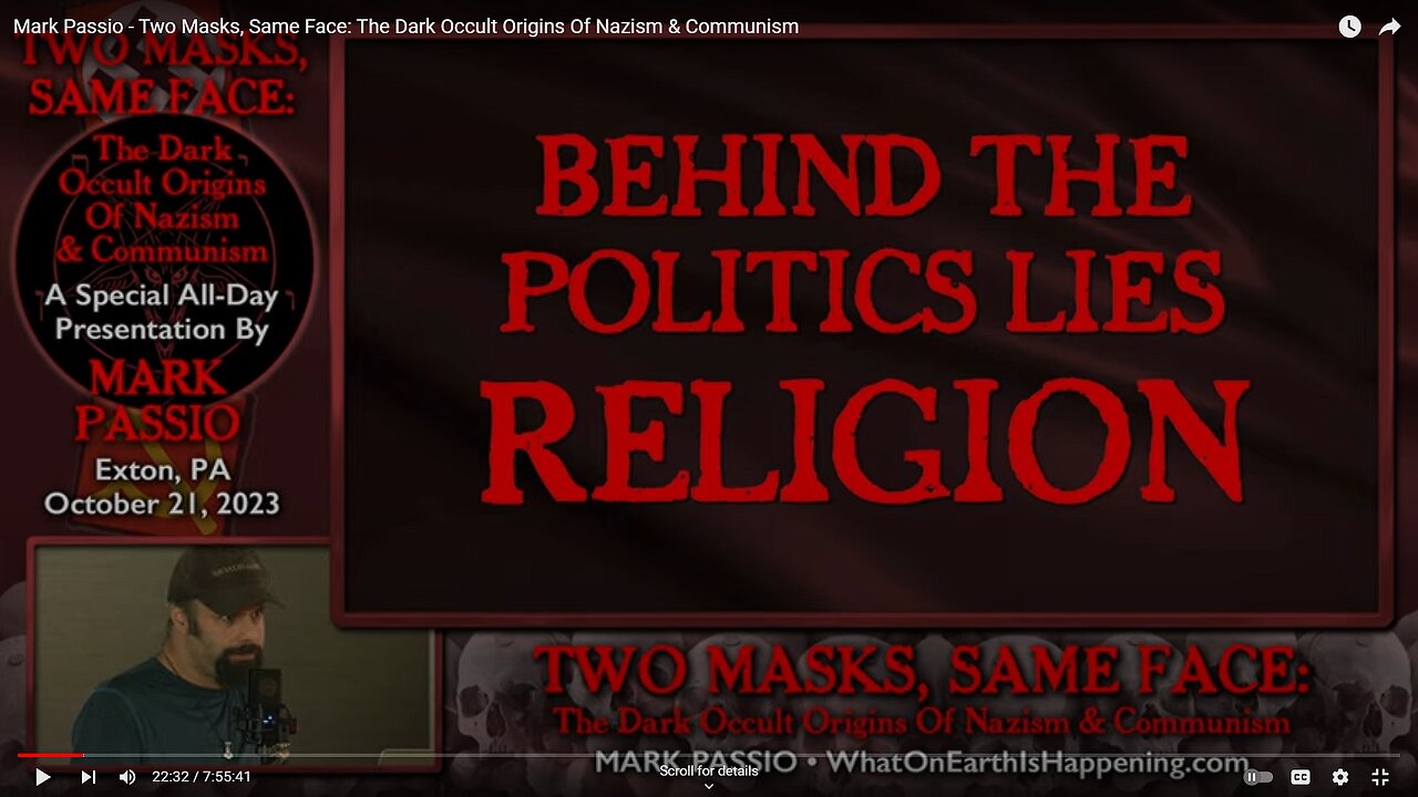 🟠Mark Passio - Two Masks Same Face The Dark Occult Origins Of Nazism and Communism (repost)