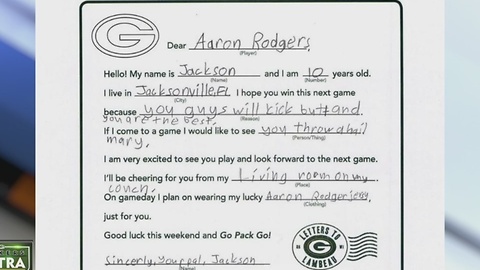 Aaron Rodgers answers kid's wish for Hail Mary