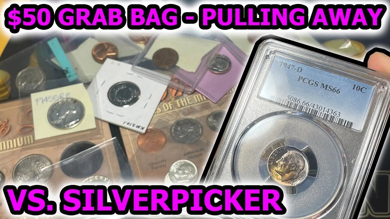 $50 Dollar Rare Coin Grab Bag Battle vs. @Silverpicker - Buying Merrill Coins IG Loot Box