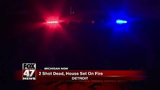 2 fatally shot, house set on fire in Detroit