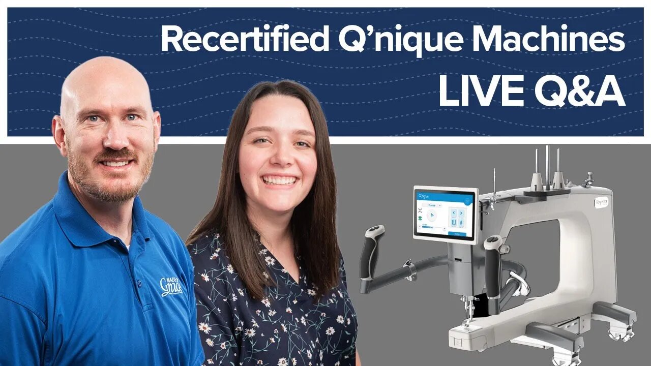 LIVE Q&A - Recertified Q'nique Machines