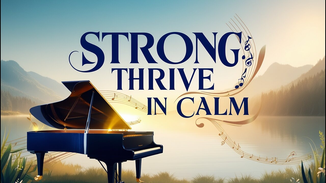 Thrive in Calm: Ambient Piano for Relaxation & Focus