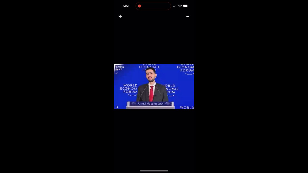 World Economic Form middle finger speach