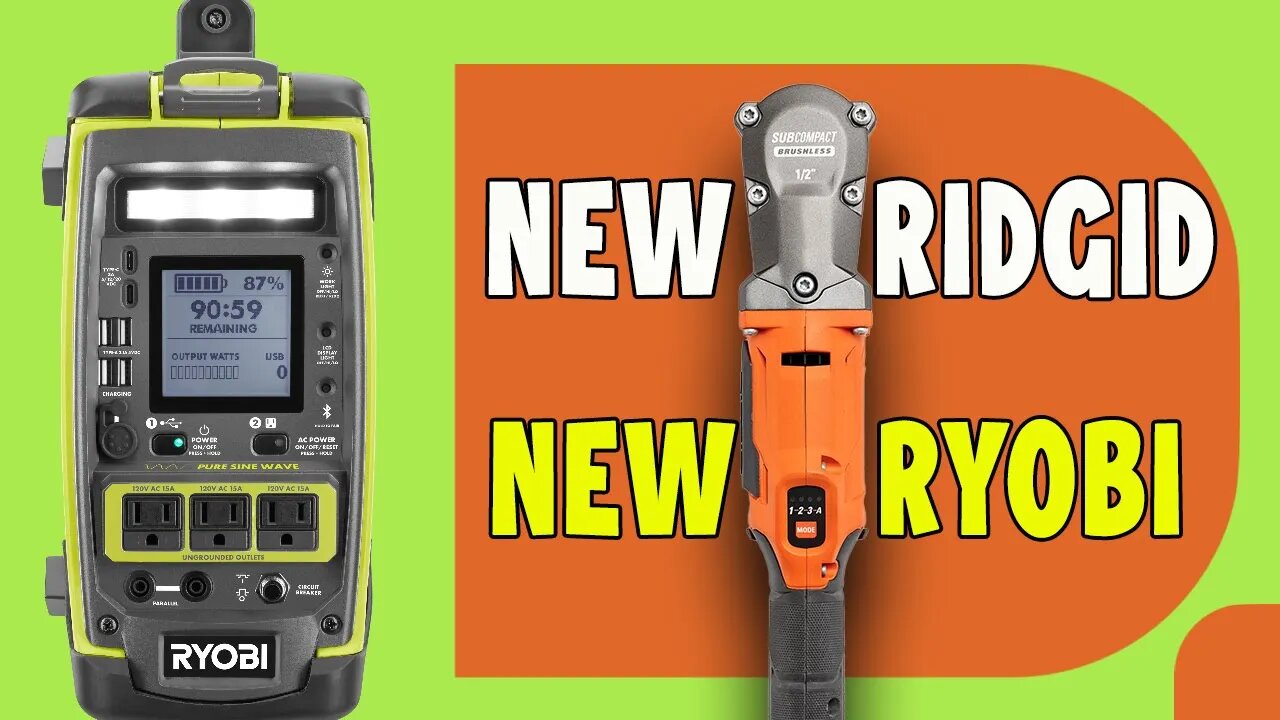 Ryobi and Ridgid announce new tools