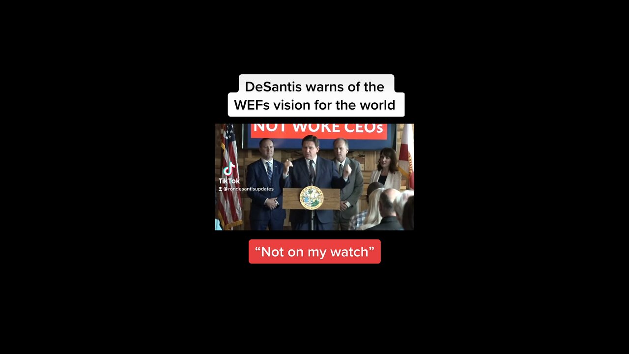 DeSantis warns of the WEFs vision for the world | Joe Biden | Trump | Bongino | Bannon