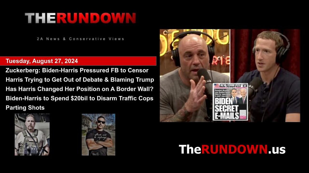#775 - Zuckerberg Reaffirms Biden-Harris Pressured Facebook to Censure Free Speech