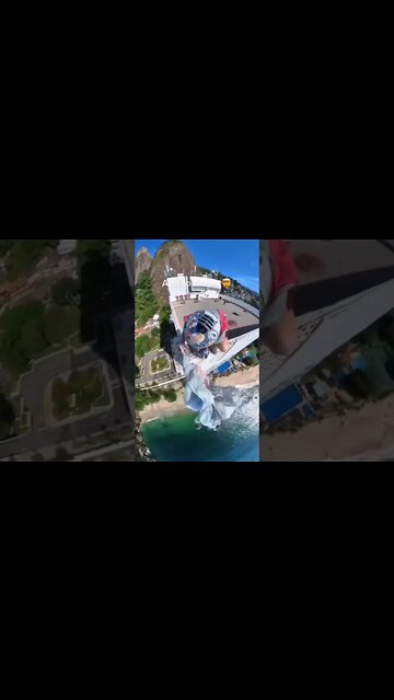 LANDED ON THE WRONG ROOF 😳😳 #viral #youtubeshorts #shorts #tiktok #trending #parachute #lol #short