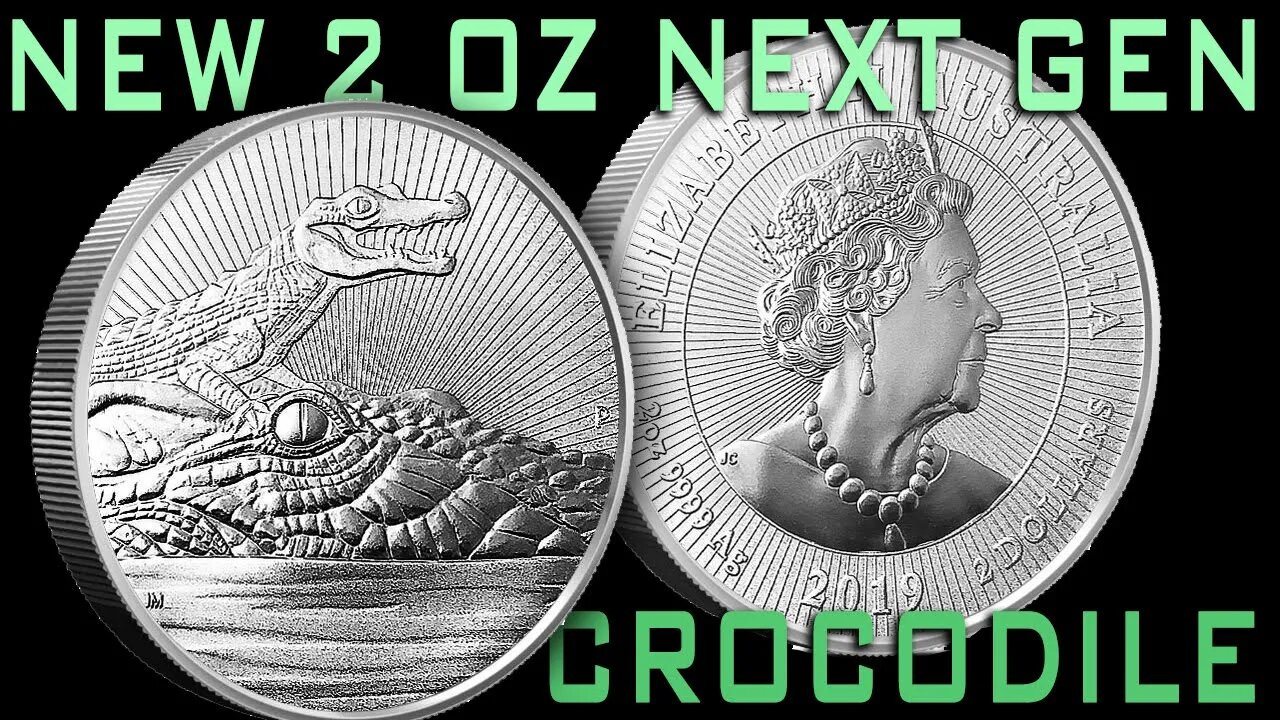 2019 Australian 2 oz Silver Coin REVEALED | Next Generation - Crocodile