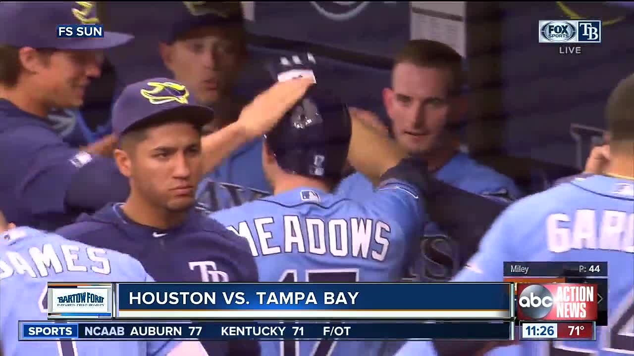 Yonny Chirinos gives the Rays' bullpen some rest as Tampa Bay beats the Houston Astros 3-1