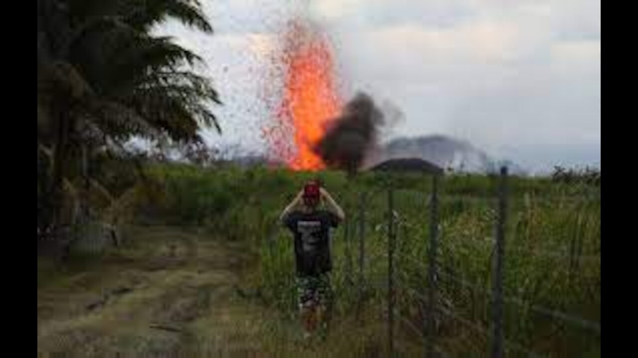 VOLCANIC ERUPTION CLOSER TO HUMAN